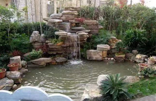融安庭院假山鱼池设计